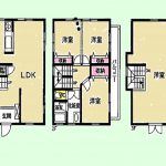 中古住宅 3LDK オール電化の3階建住宅です。小学校も近くで安心です。